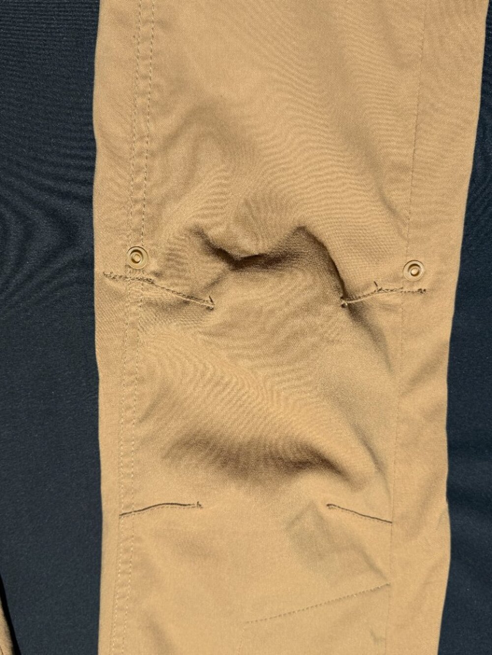 PrAna Womens Hiking Adventure Pants 6 Tan Stretch Hiking Straight Snap Hem - Picture 6 of 10